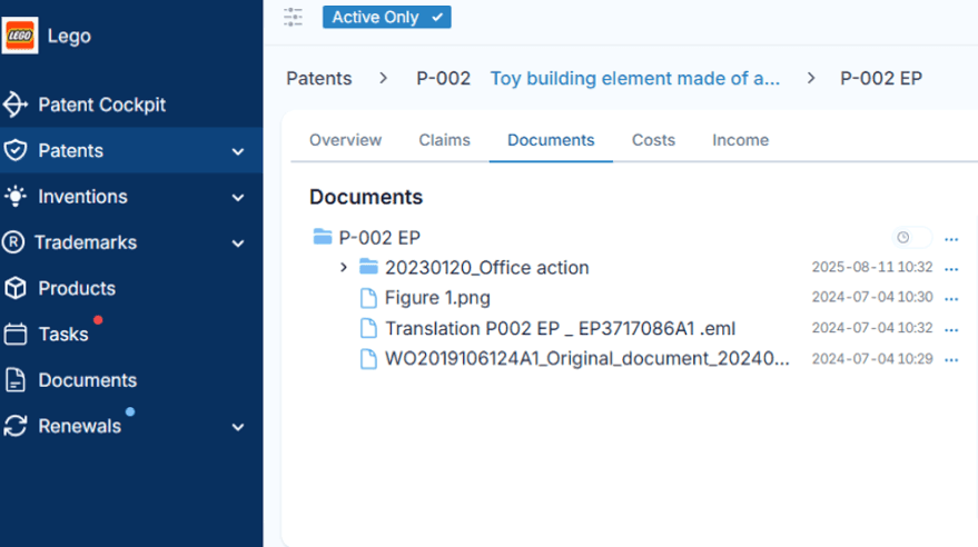 Integrated document storage