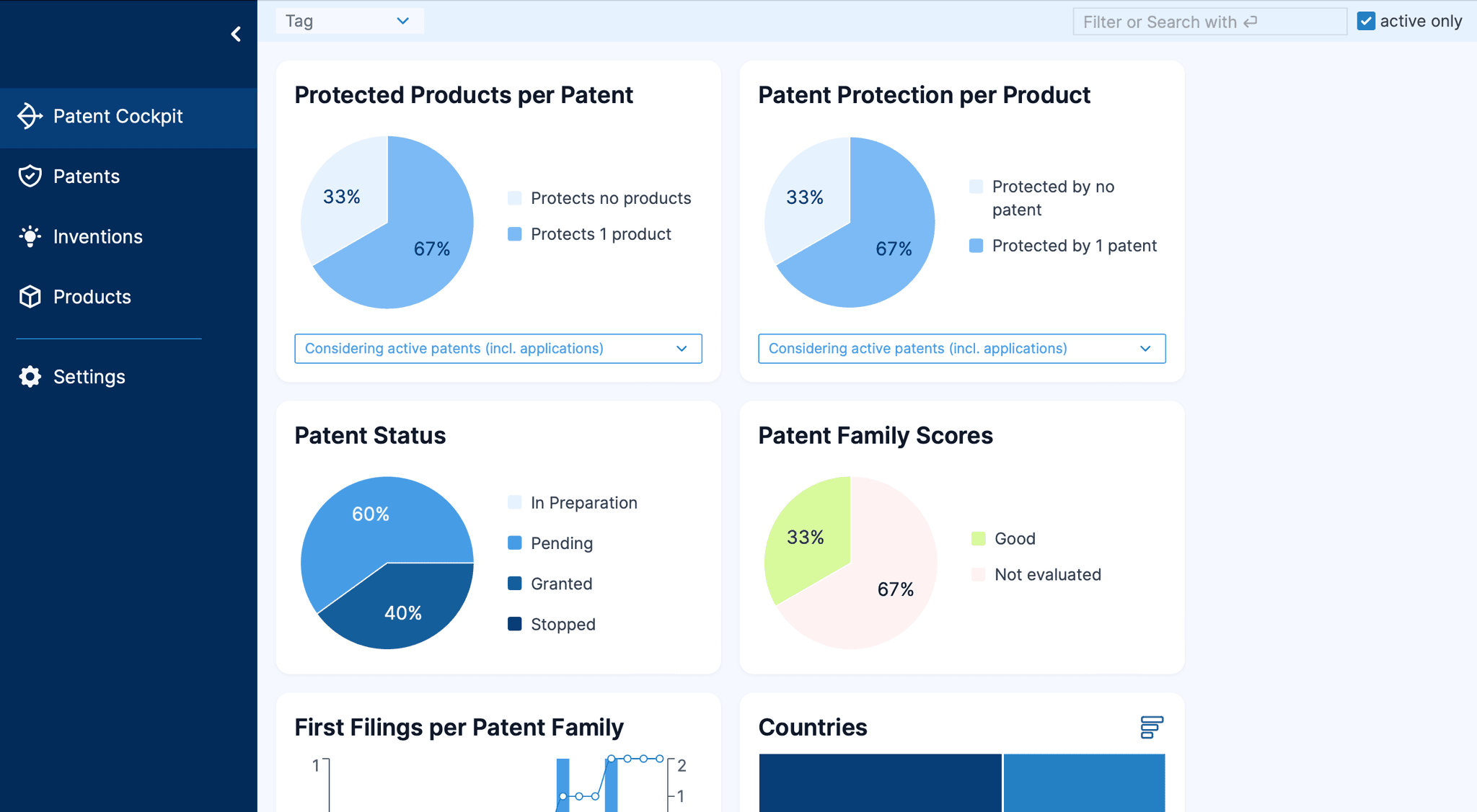IP Portfolio at a Glance