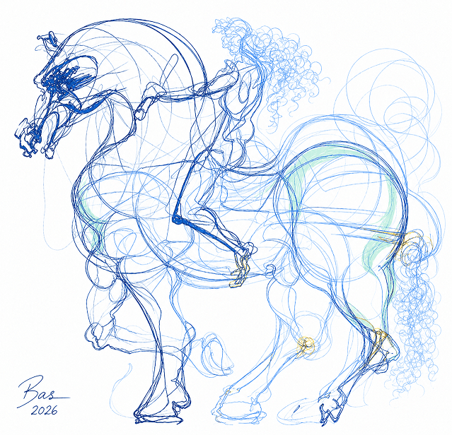A blue horse representing clearer understanding in IP management.